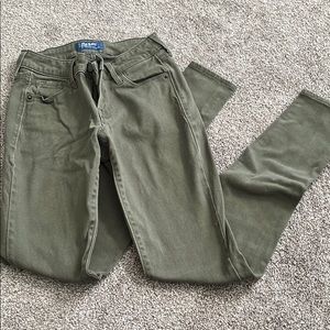 Army green old navy jeans